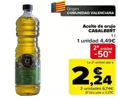 Carrefour Origen - aceite de orujo oferta