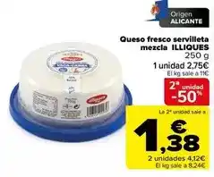 Carrefour Origen - queso fresco servilleta mezcla oferta
