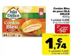 Carrefour Delice - cordon bleu de pavo oferta