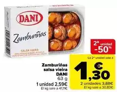 Carrefour Dani - zamburinas salsa vieira oferta