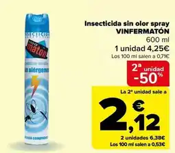 Carrefour Insecticida sin olor spray oferta