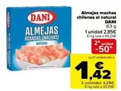 Carrefour Dani - almejas machas chilenas al natural oferta