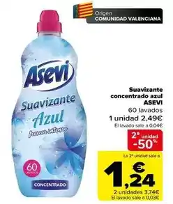 Carrefour Asevi - suavizante concentrato azul oferta
