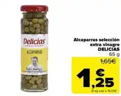 Carrefour Delicias - alcaparras seleccion extra vinagre oferta