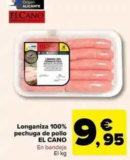Carrefour Origen - longaniza 100% pechuga de pollo oferta