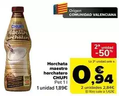 Carrefour Chufi - horchata maestro horchatero oferta