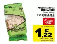 Carrefour Almendras fritas oferta