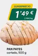 Masymas Pan payes cortado oferta