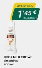Masymas Crowe - body almendras oferta