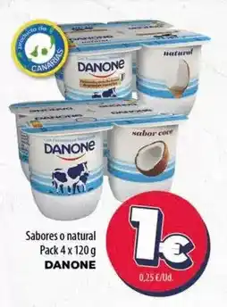 Spar Tenerife Danone - sabores o natural oferta