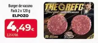 Spar Tenerife Elpozo - burger de vacuno oferta