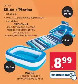 Lidl Crivit - sillón / piscina oferta