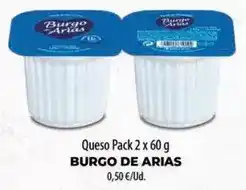 Spar Tenerife Burgo de arias - queso pack 2 x 60 g oferta