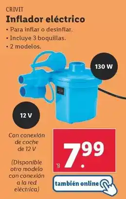 Lidl Crivit - inflador electrico oferta