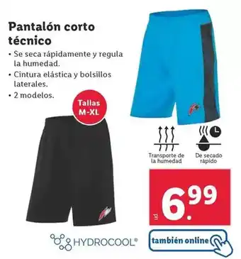 Lidl F2 - pantalon corto tecnico oferta