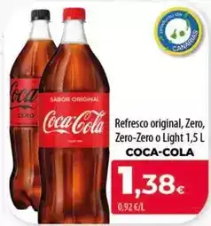 Spar Tenerife Coca-cola - refresco original, zero, zero-zero o light oferta