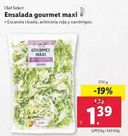 Lidl Chef select - ensalada gourmet maxi oferta