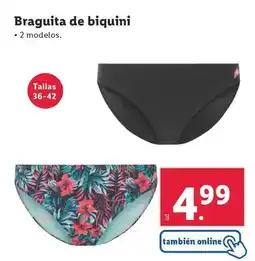 Lidl Braguita de biquini oferta