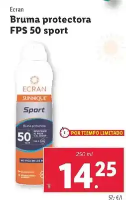 Lidl Ecran - bruma protectora fps 50 sport oferta