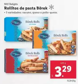 Lidl 1001 delights - rollitos de pasta oferta