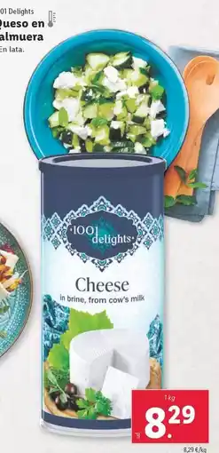 Lidl 1001 delights - queso en salmuera oferta