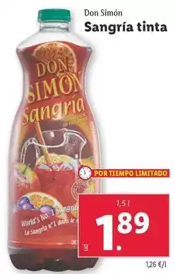 Lidl Don simón - sangría tinta oferta