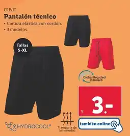 Lidl Crivit - pantalon tecnico oferta