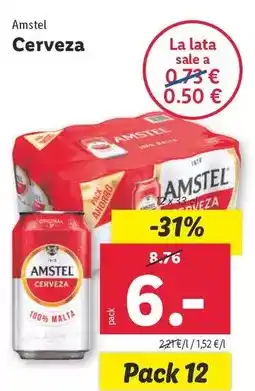 Lidl Amstel - cerveza oferta