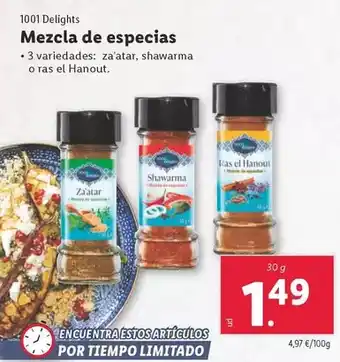 Lidl 1001 delights - mezcla de especias oferta