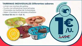 La Sirena Tarrinas individuales diferentes sabores oferta
