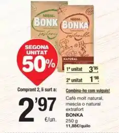 SPAR Fragadis Bonka - cafe molt natural, mescla o natural extrafort oferta
