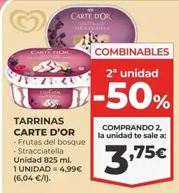 La Sirena Carte d'or - tarrinas oferta