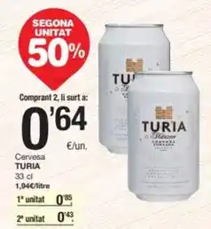 SPAR Fragadis Turia - cervesa oferta