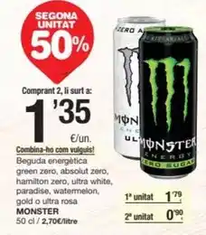 SPAR Fragadis Absolut - beguda energètica green zero oferta