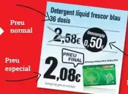 SPAR Fragadis Detergent liquid frescor blau oferta