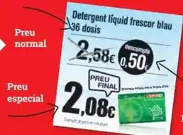 SPAR Fragadis Detergent liquid frescor blau oferta
