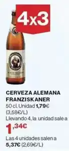 El Corte Inglés Franziskaner - cerveza alemana oferta