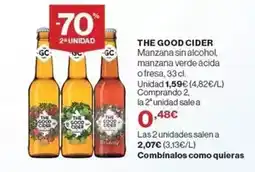 El Corte Inglés Manzana sin alcohol oferta