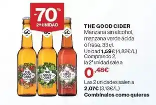 El Corte Inglés Manzana sin alcohol oferta