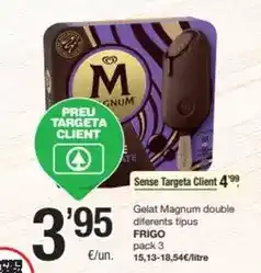 SPAR Fragadis Frigo - gelat magnum double diferents tipus oferta