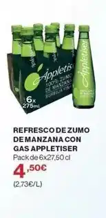 El Corte Inglés Appletiser - refresco de zumo con gas oferta