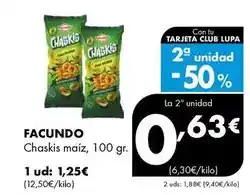 Supermercados Lupa Facundo - chaskis maíz oferta