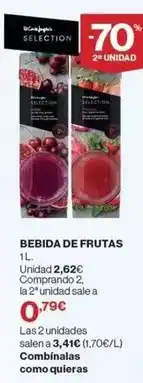 El Corte Inglés Bebida de frutas oferta