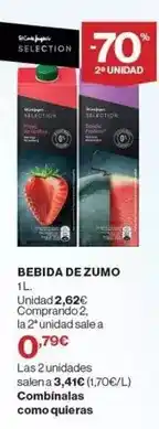 El Corte Inglés Bebida de zumo oferta