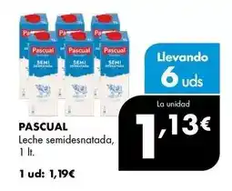 Supermercados Lupa Pascual - leche semidesnatada oferta
