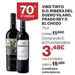 El Corte Inglés Viña vilano - vino tinto d.o. ribera del duero oferta