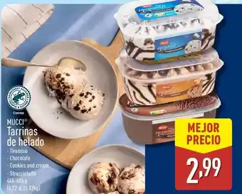 ALDI Mucci - tarrinas de helado oferta