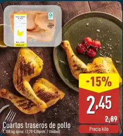 ALDI Cuartos traseros de pollo oferta