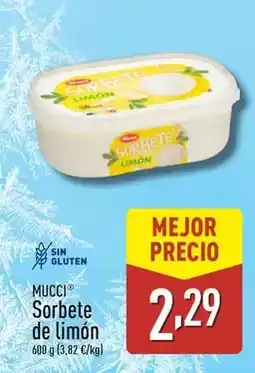 ALDI Mucci - sorbete de limon oferta