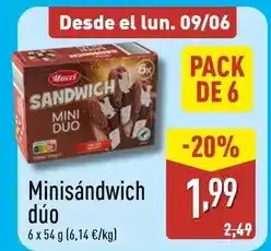 ALDI Mucci - minisandwich duo oferta